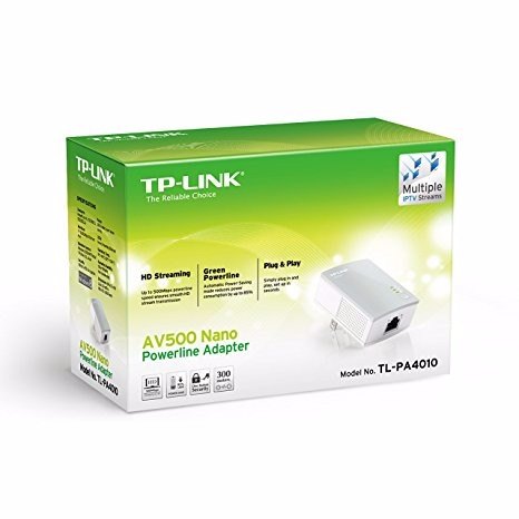 מתאם רשת על חשמל TL-PA4010 TP-LINK זוג 2 יחידות
