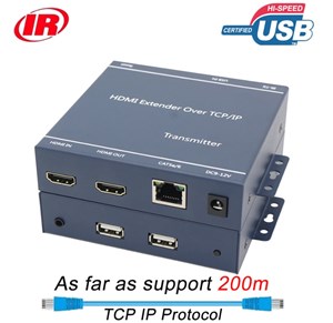 מרחיק HDMI +USB למרחק של עד 200 מטר