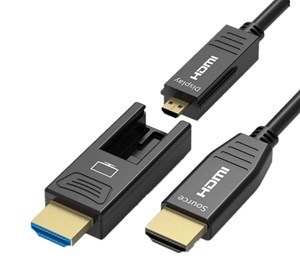 כבל HDMI אופטי 5 מטר עם ראש פריק -מיוחד להשחלה