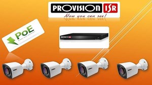 קיט מצלמות אבטחה IP איכות 2 מגה פיקסל PROVISION