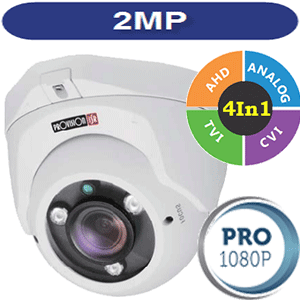 מצלמת אבטחה כיפה אינפרה עם עדשה משתנה 2.8-12 2MP סדרה PRO -PROVISION דגם DI-390AHDVF